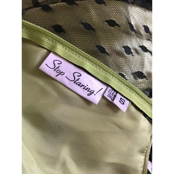 SOLD-Stop Staring 1950’s Style Retro Green Dress - Picture 8 of 8